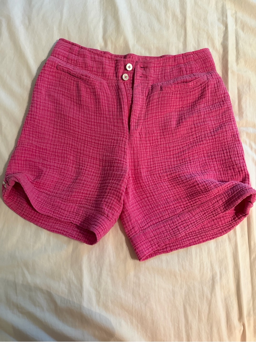 Soft Surroundings Pink Gauze Casual Shorts (XS)